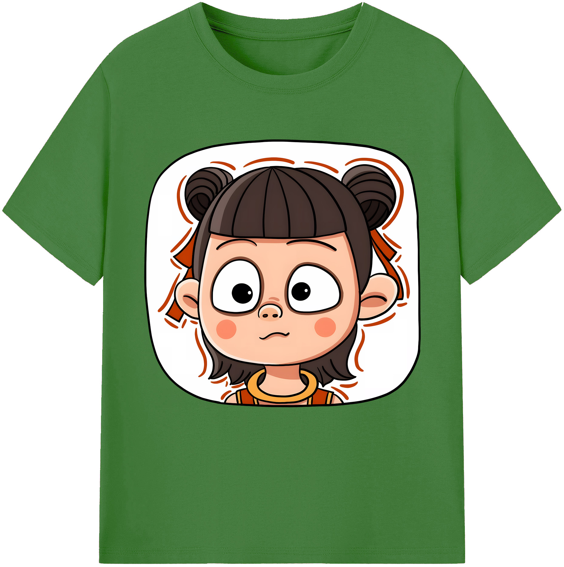 （画像用） Ne Zha 2 ナタ 魔童の大暴れ レディースカジュアルプリントTシャツ（綿100％）